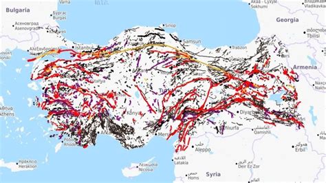 türkiye deprem haritası fay hatları